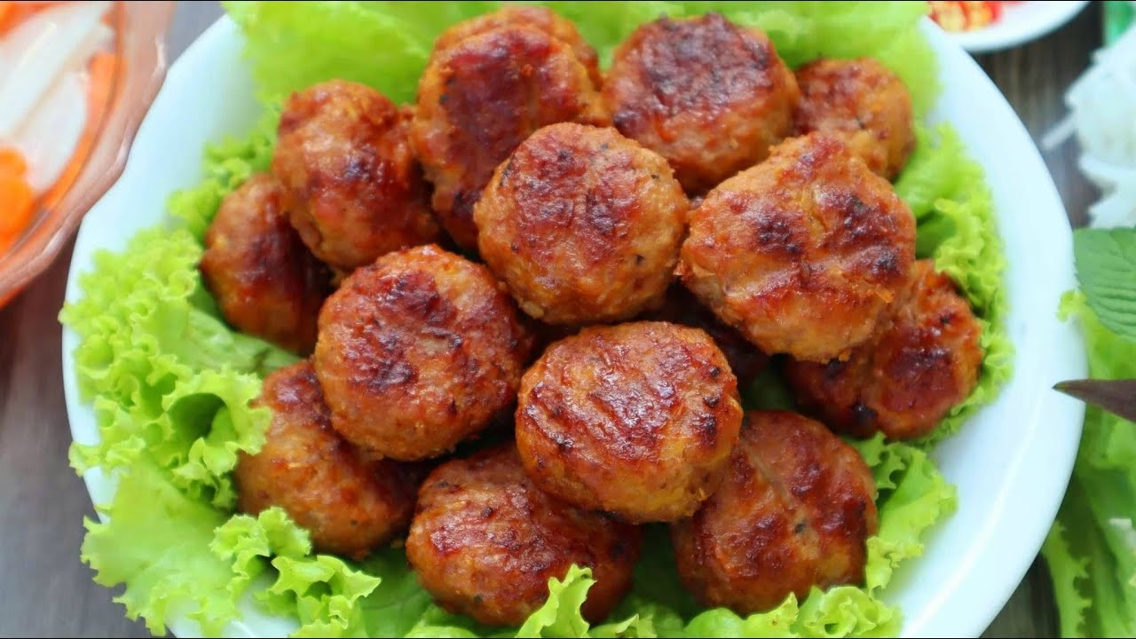 cách làm thịt viên chiên 1