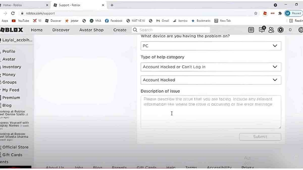 cách lấy lại acc Roblox khi bị đổi Gmail - hình 5