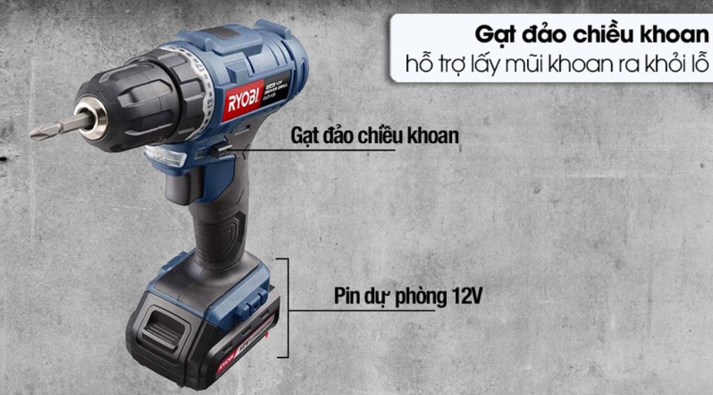 Máy vặn vít cầm tay Ryobi CLD-120 sử dụng pin cao cấp