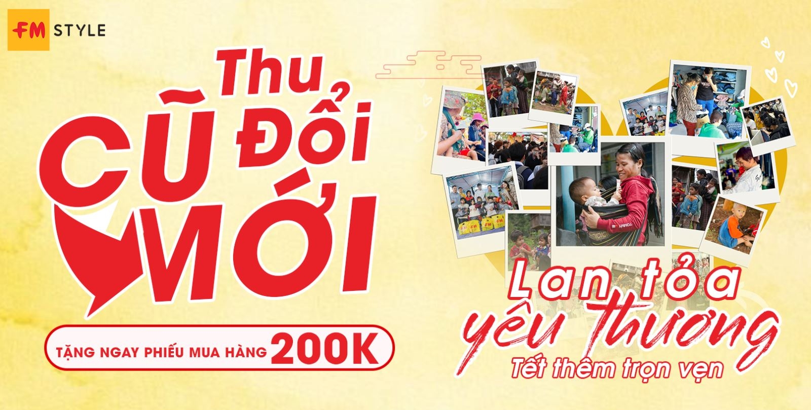 Poster khai trương chi nhánh mới của hệ thống thời trang FM Style