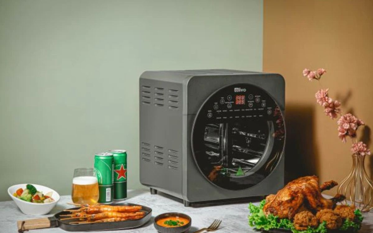 Thông tin ở bảng điều khiển nồi chiên không dầu Olivo AF15