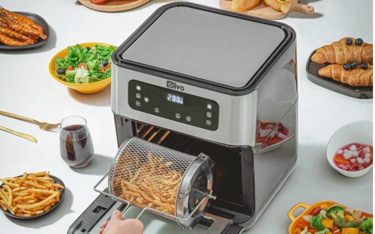 Thông tin ở bảng điều khiển nồi chiên không dầu Olive AF12