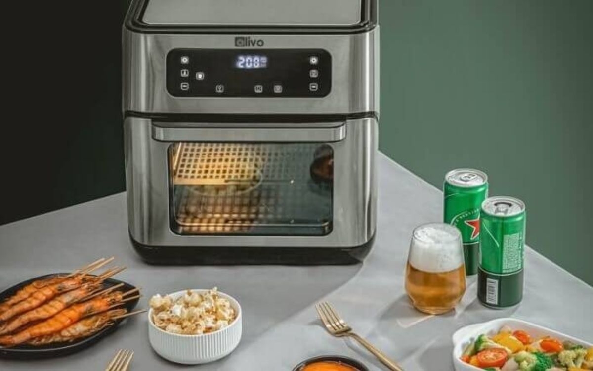 Đối với nồi chiên không dầu Olivo AF12