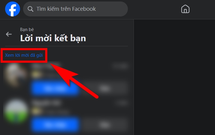 cách xóa lời mời kết bạn đã gửi trên Facebook 4