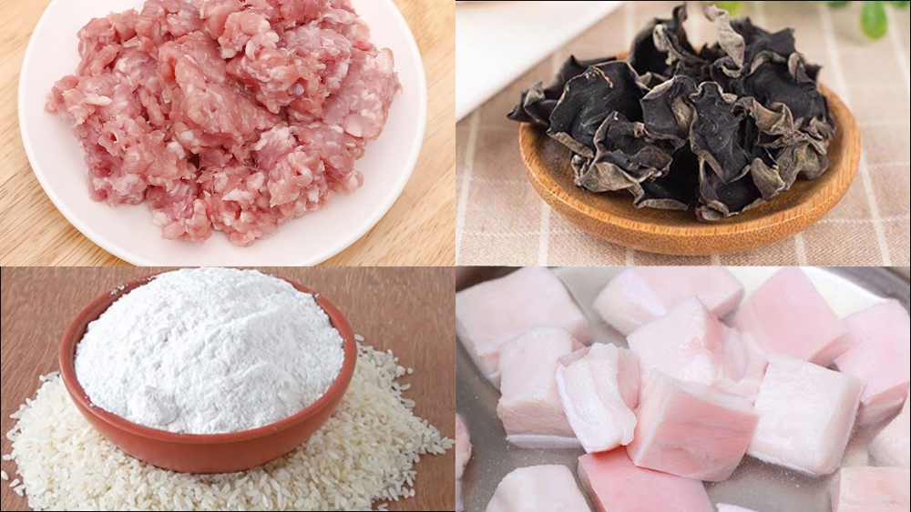 nguyên liệu làm bánh bèo Hải Phòng