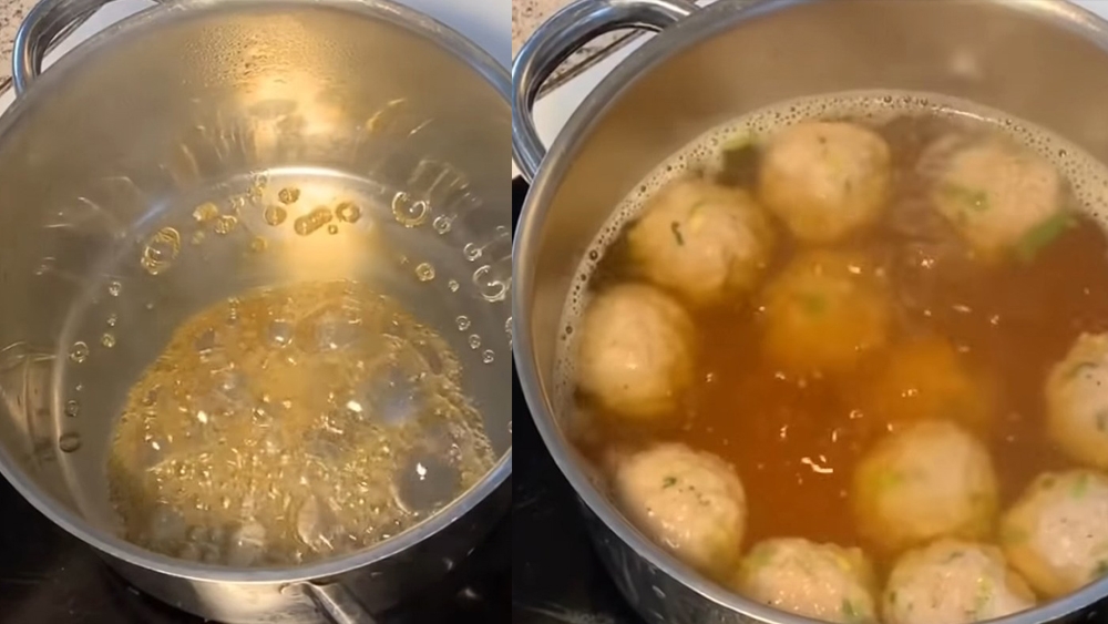 nấu nước mắm chấm với bánh bèo