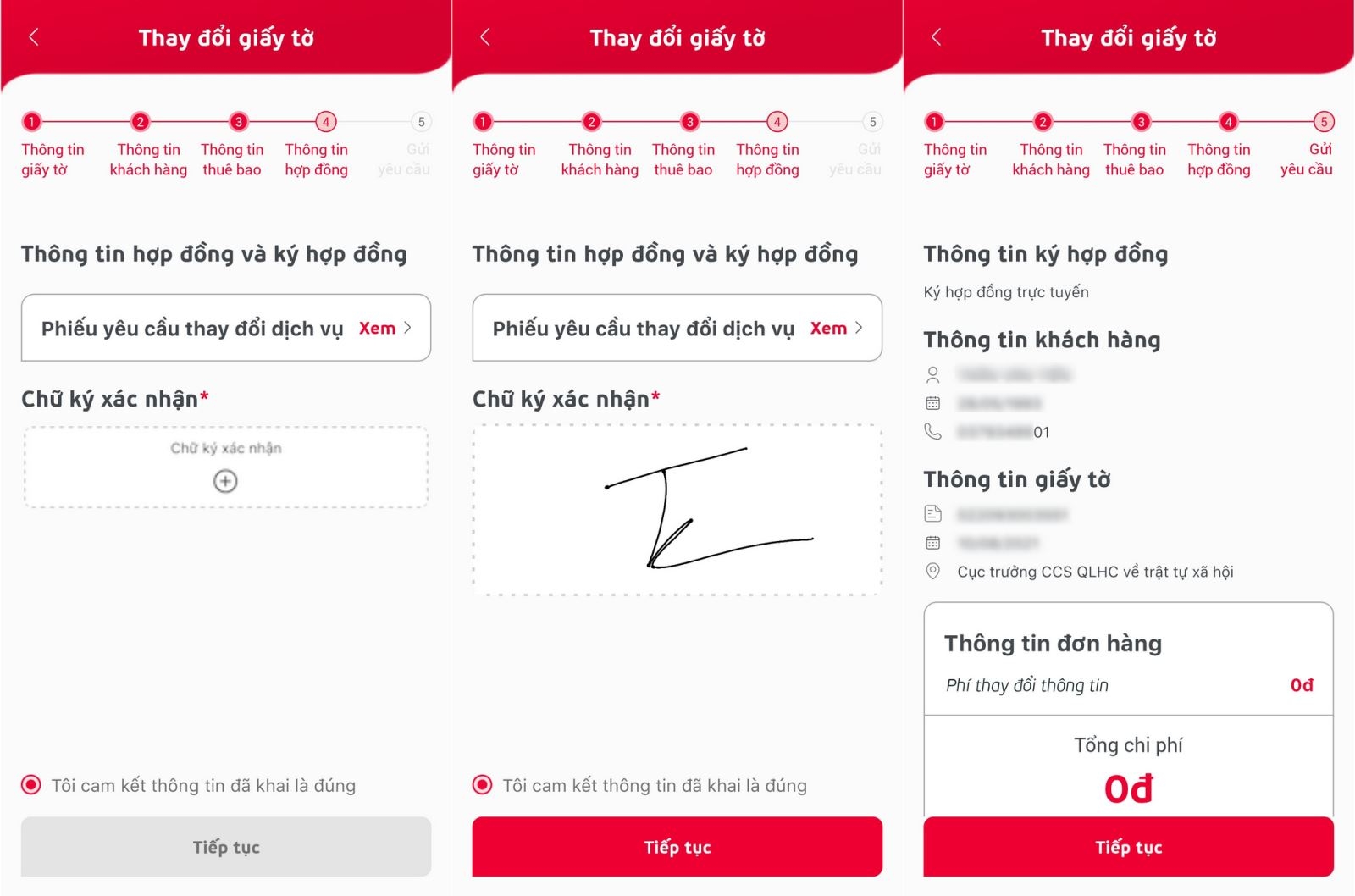 cách đổi thông tin chính chủ SIM Viettel 6
