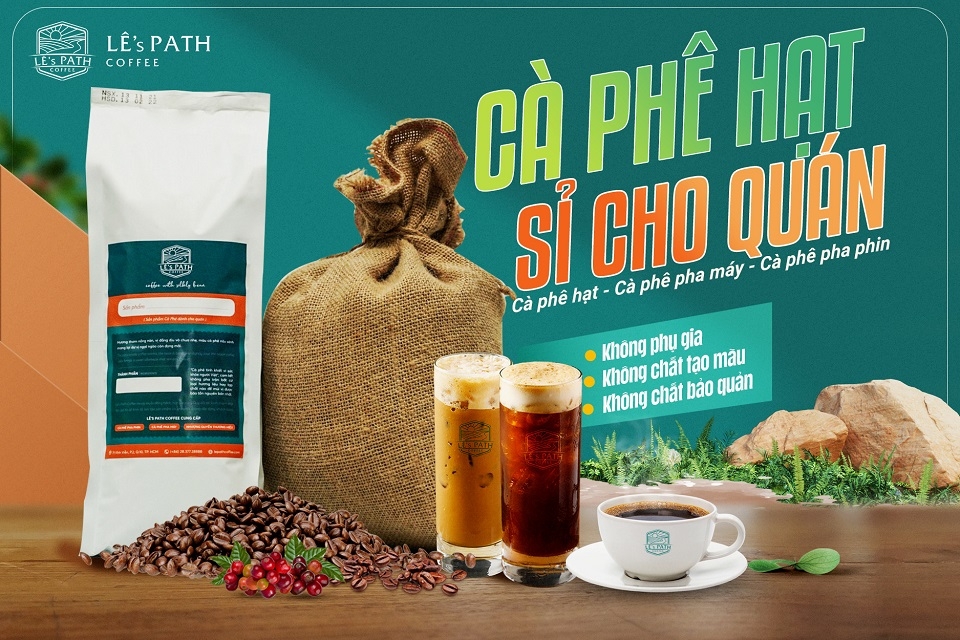 Poster sản phẩm cà phê hạt Lê's Path
