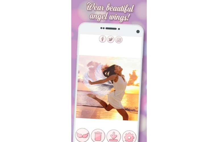 Ứng dụng wear beautiful angel wings