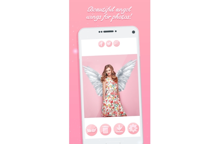 Ứng dụng beautiful angel wings for photos