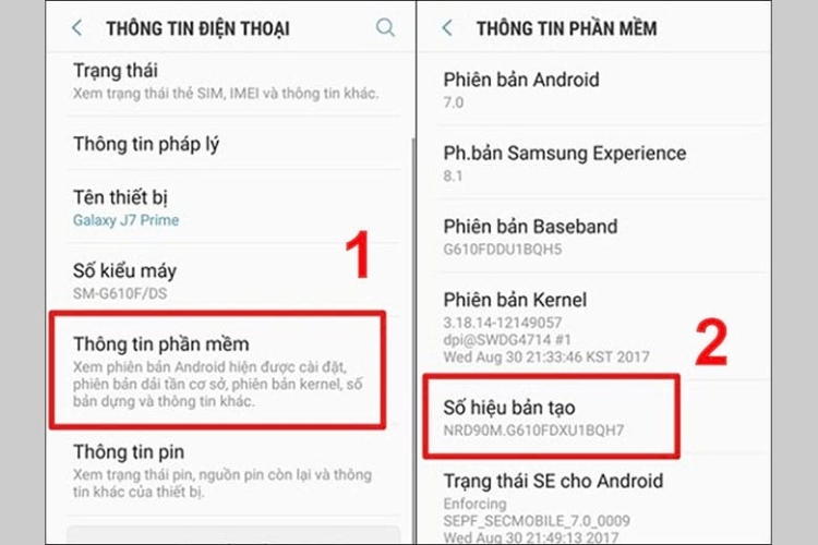 Chọn Số phiên bản