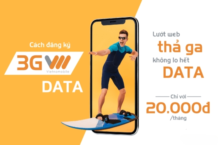 cách đăng ký 3G Vietnamobile 1 ngày