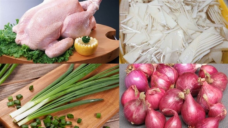 Gà nấu măng chua hình 1