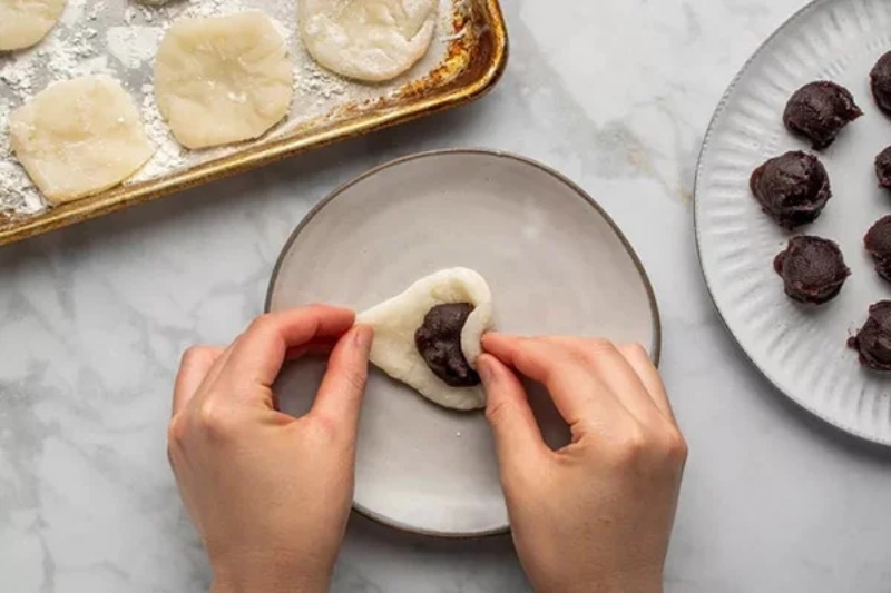 Làm bánh mochi hình 5