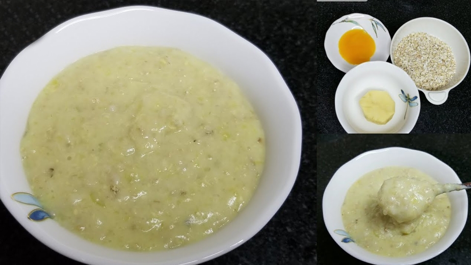 Cháo khoai lang yến mạch.