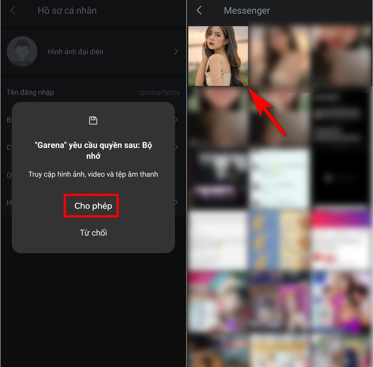 đổi avatar garena 9