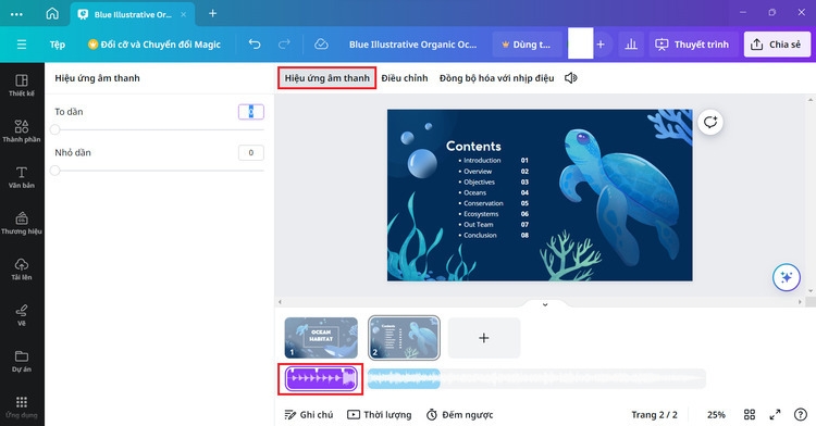 Cách chèn nhạc vào Canva (7)