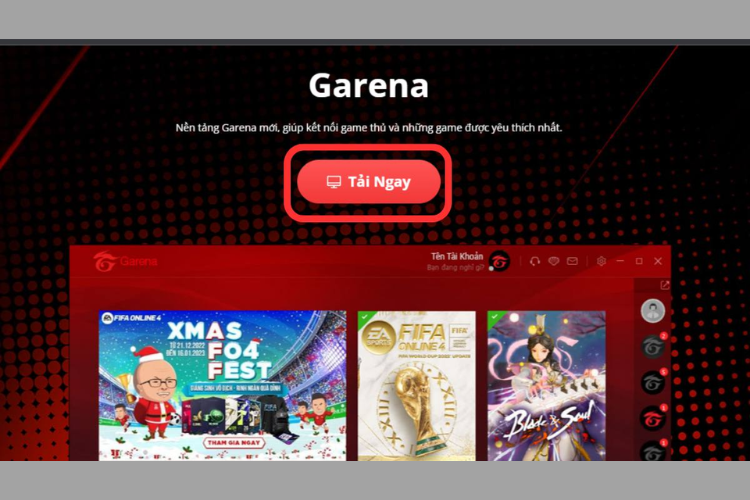 Tải Garena trên máy tính
