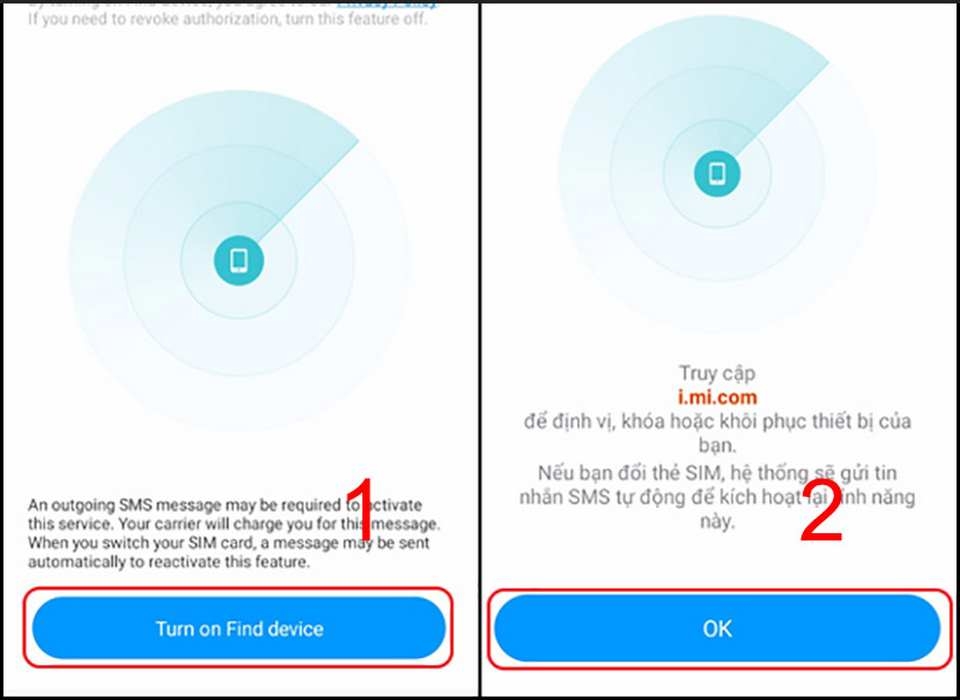 Cập nhật chế độ tìm kiếm thiết bị