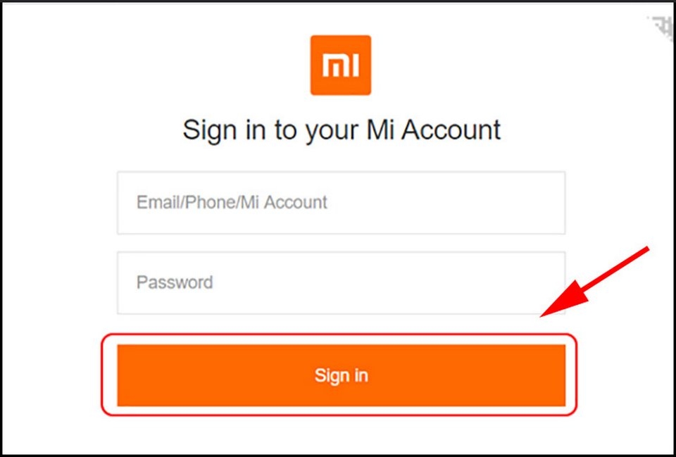 Điền thông tin đăng nhập cá nhân