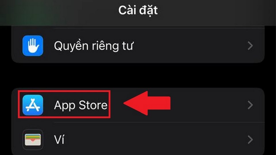 Vẫn sử dụng cửa hàng ứng dụng