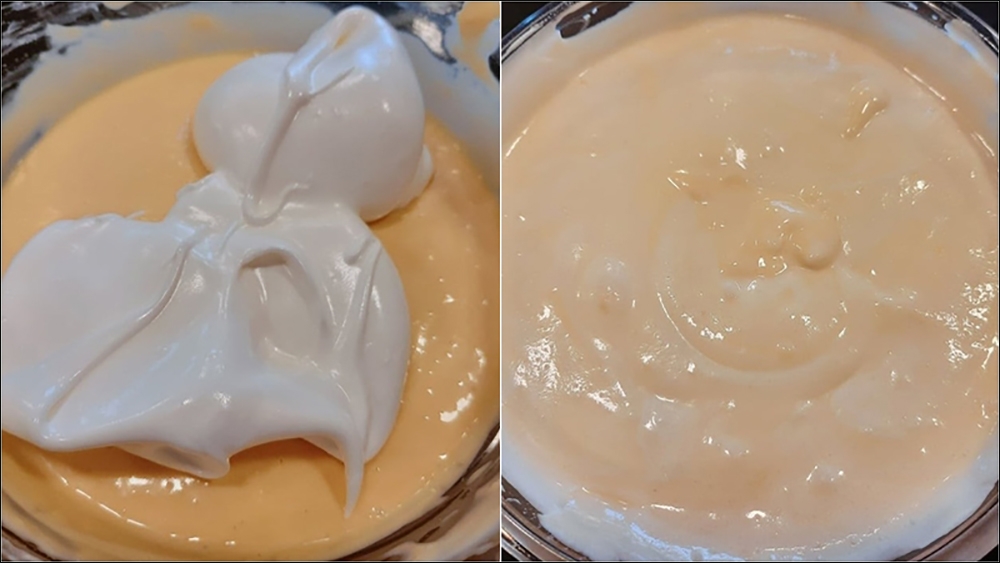Trộn hỗn hợp bánh