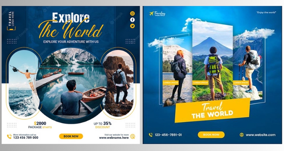 Poster là hình thức sử dụng ảnh của doanh nghiệp để quảng bá.