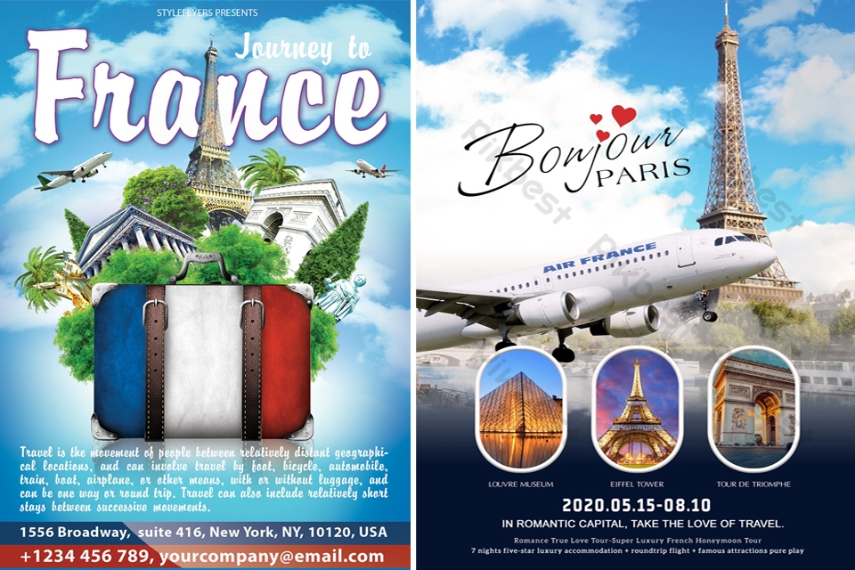 Poster du lịch Pháp.