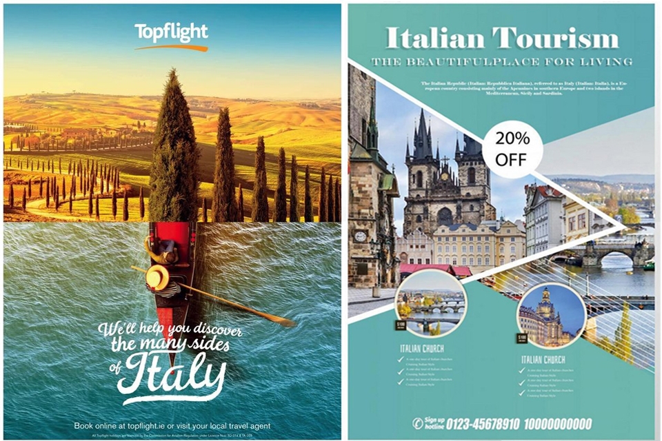 Poster du lịch Ý.