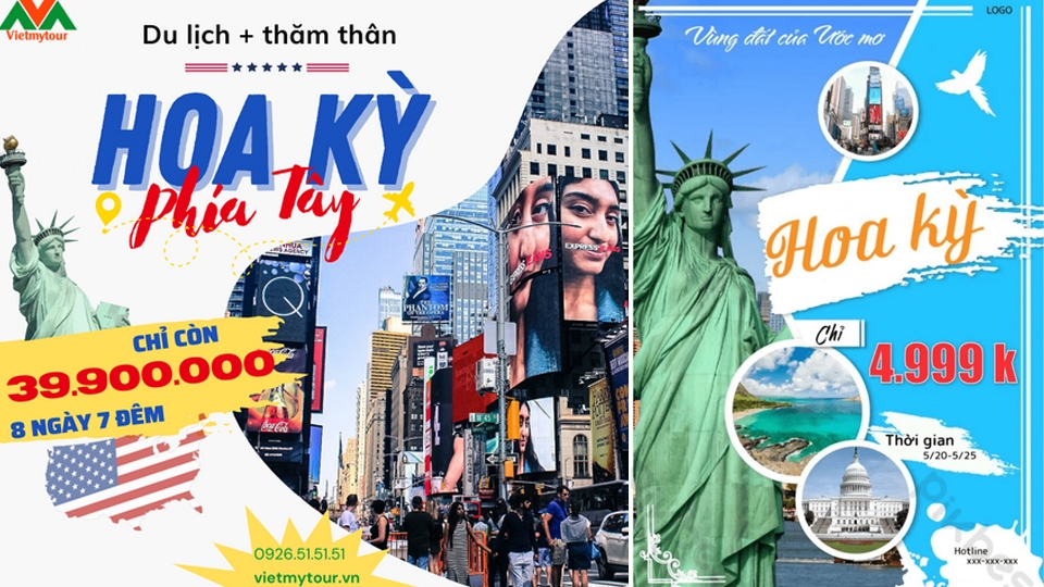 Poster du lịch Hoa Kỳ.