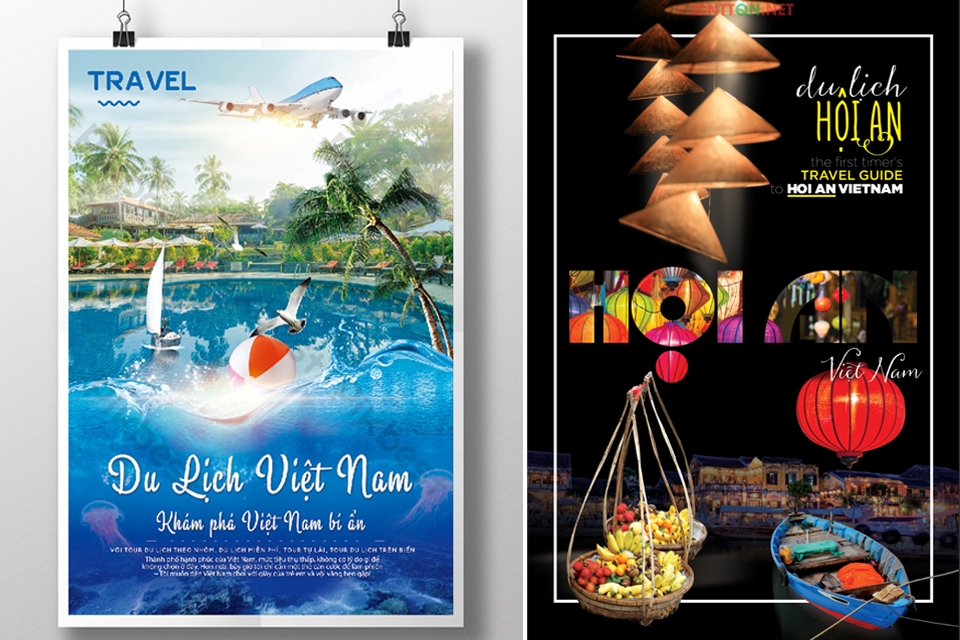 Poster du lịch Việt Nam.