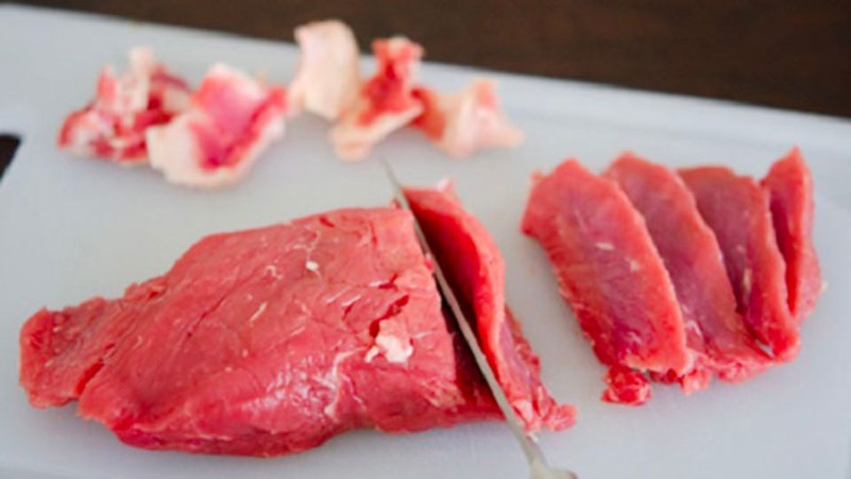 Sơ chế thịt bò