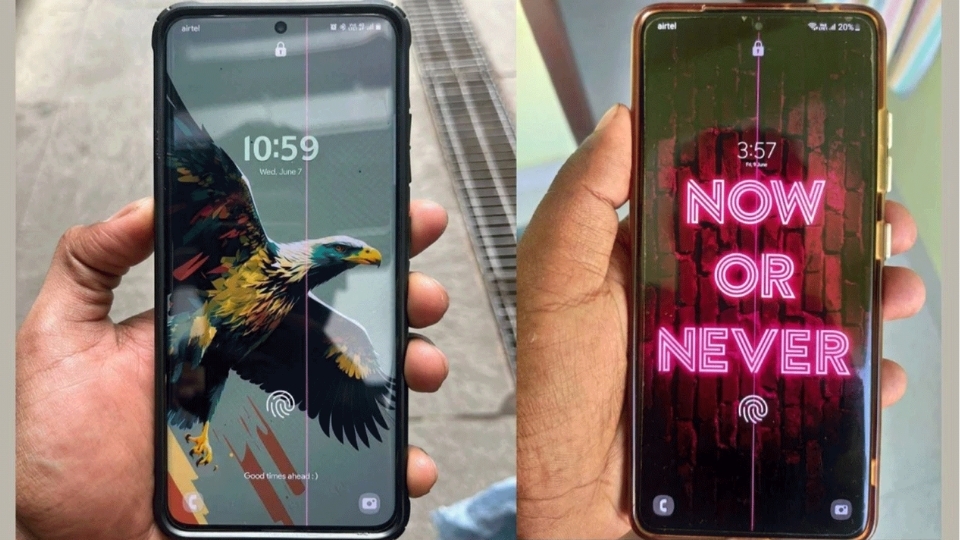 Điện thoại Samsung bị tác động vật lý