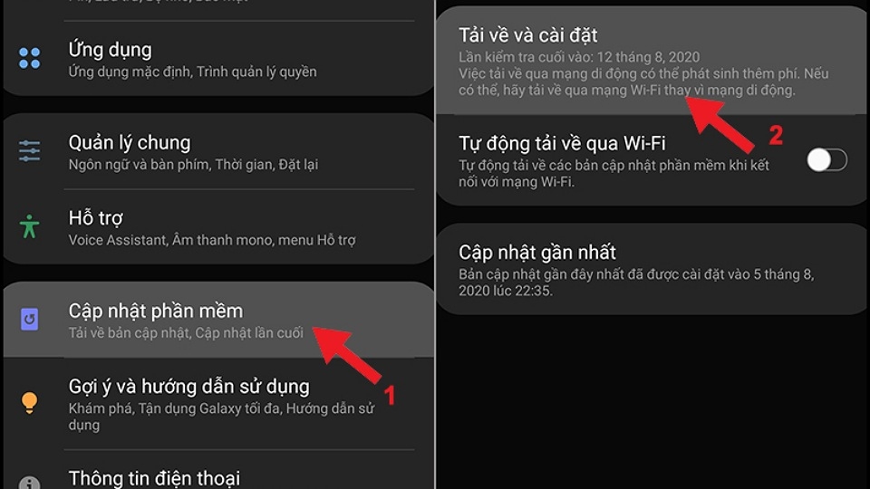 Kiểm tra cập nhật