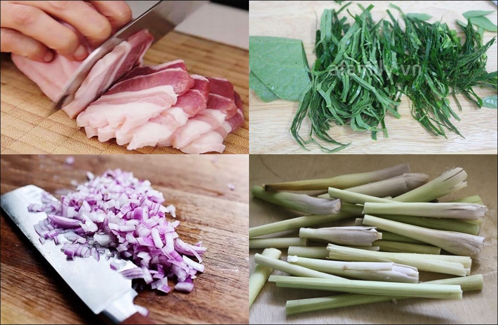 Sơ chế các nguyên liệu khác