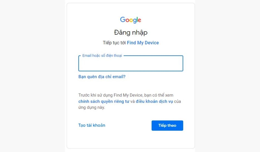 Cách tìm điện thoại bị mất qua gmail và những điều cần làm khi bị mất điện thoại 2