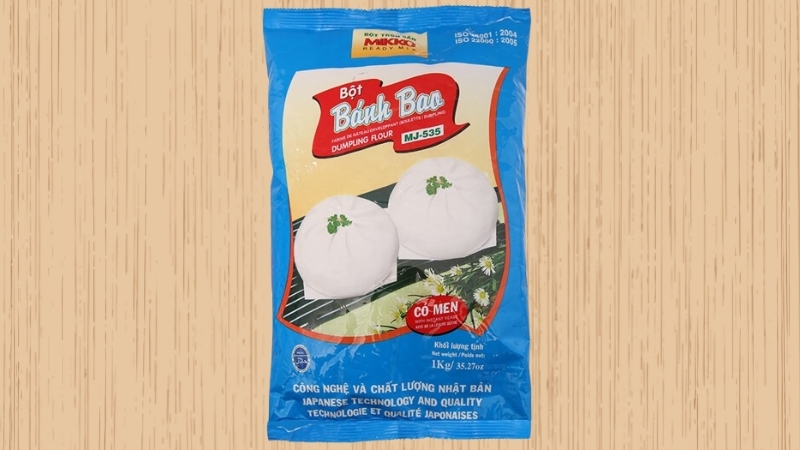 Bột bánh bao trộn sẵn Mikko là bột gì?