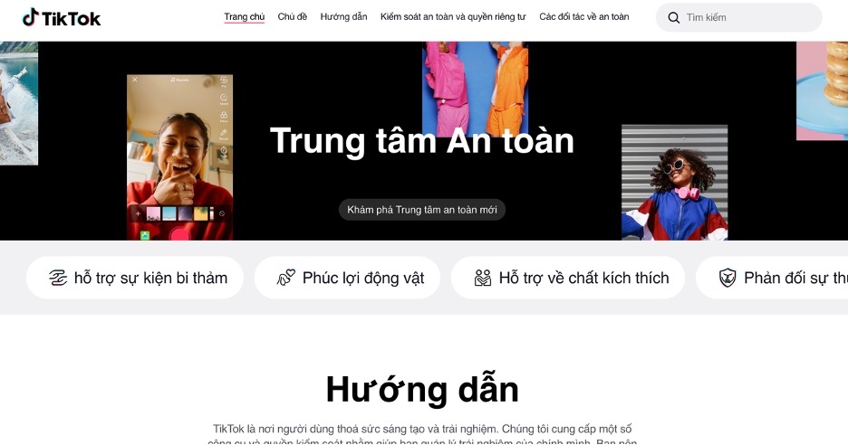 Trung tâm an toàn của TikTok