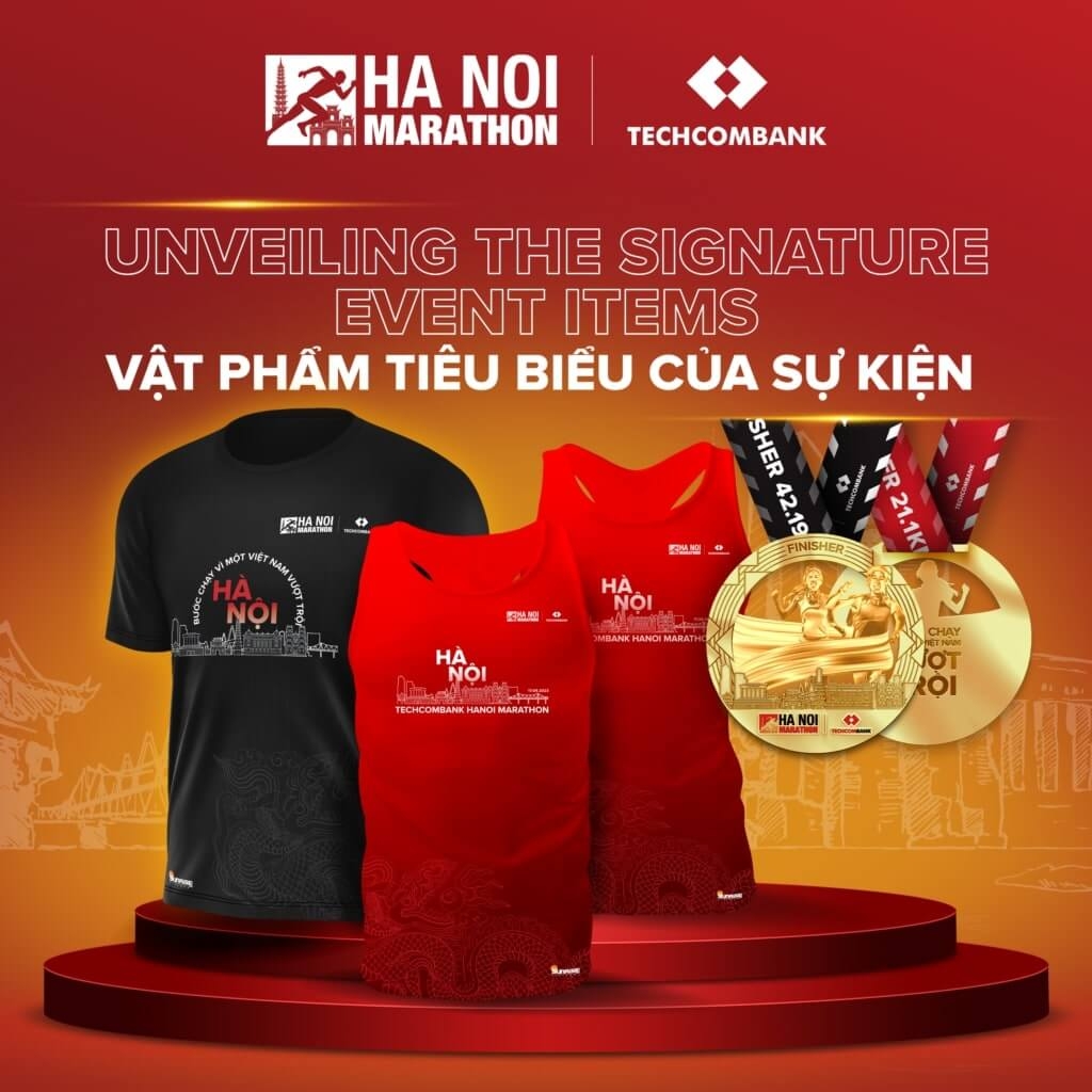 Những vật phẩm độc quyền của giải chạy Techcombank Marathon