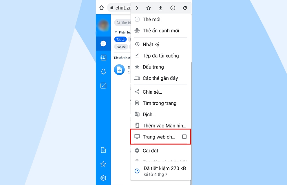 chat zalo me trên điện thoại 12