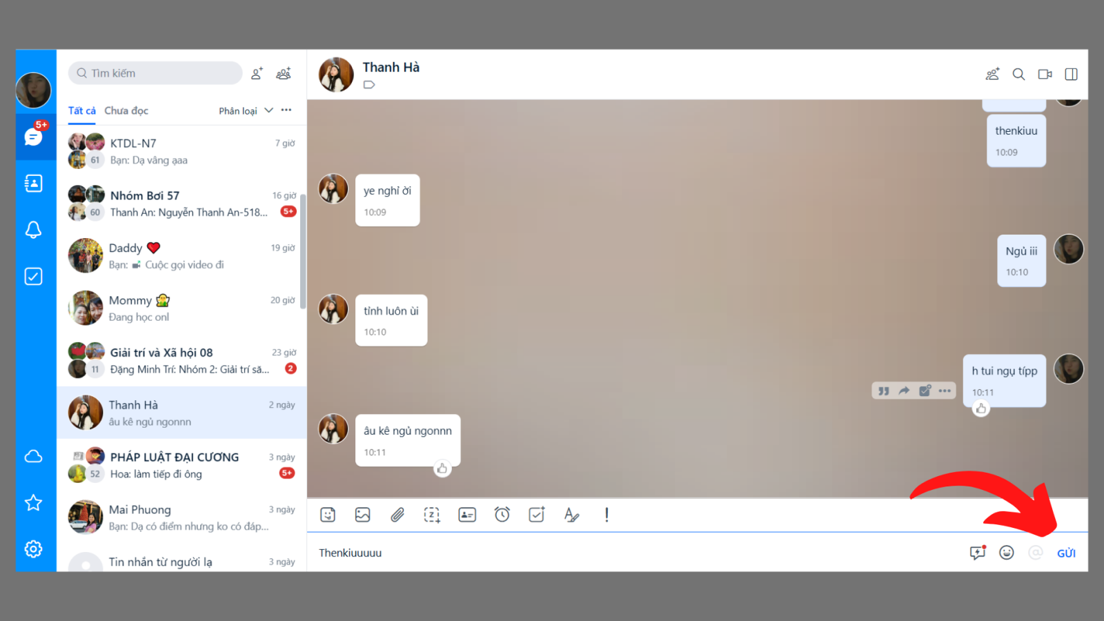 chat zalo me trên điện thoại 1856473