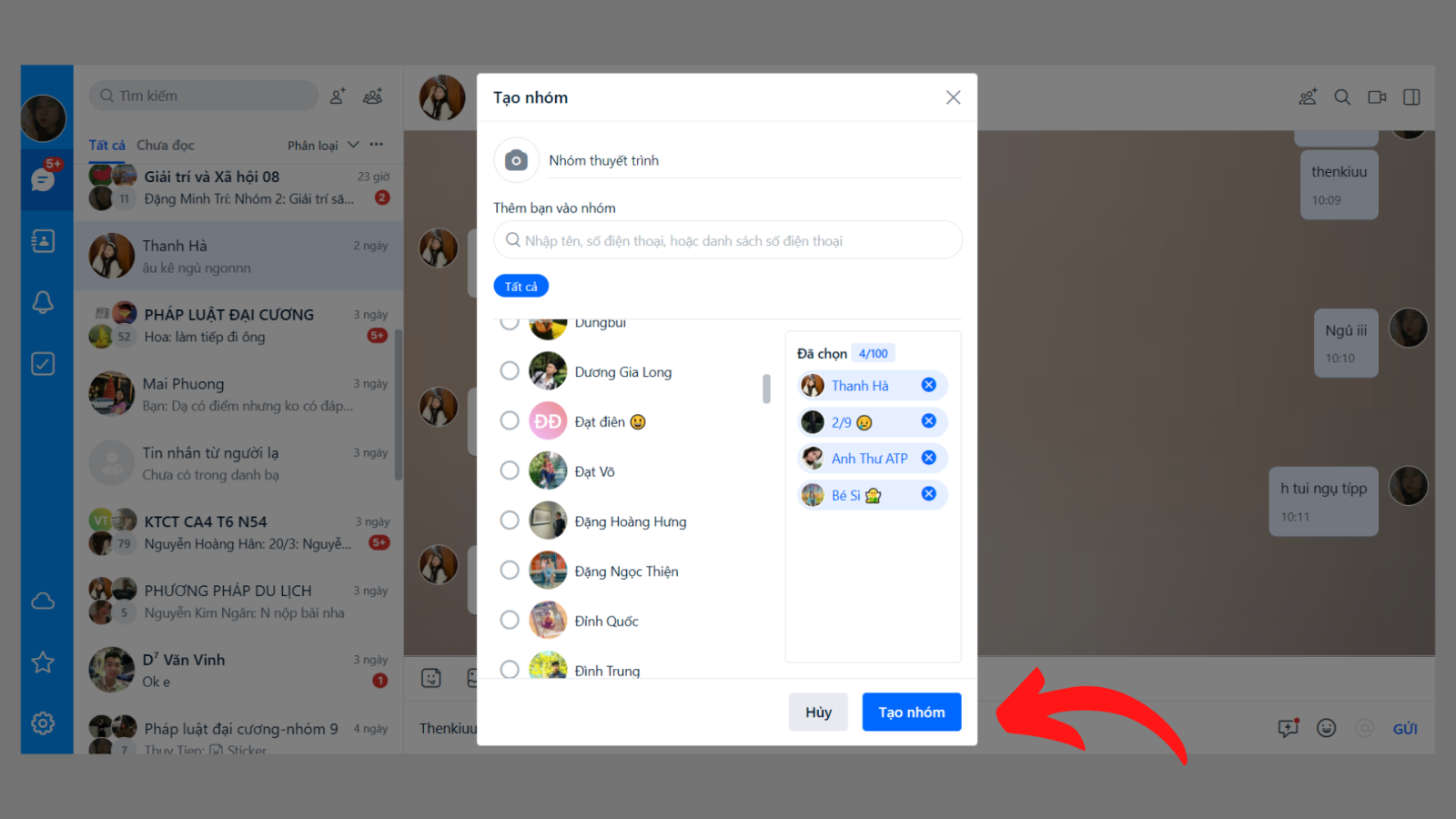 chat zalo me trên điện thoại 19