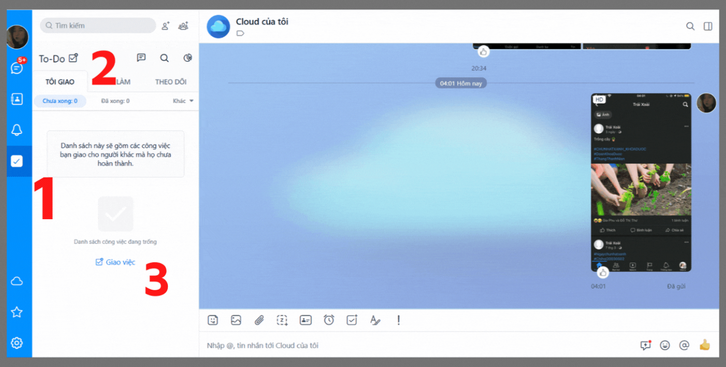 chat zalo me trên điện thoại 211