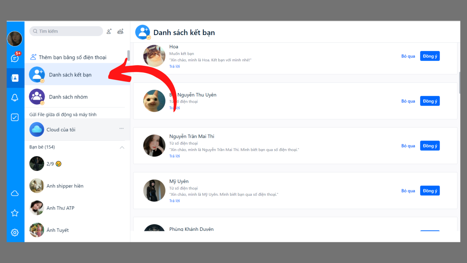 chat zalo me trên điện thoại 2333