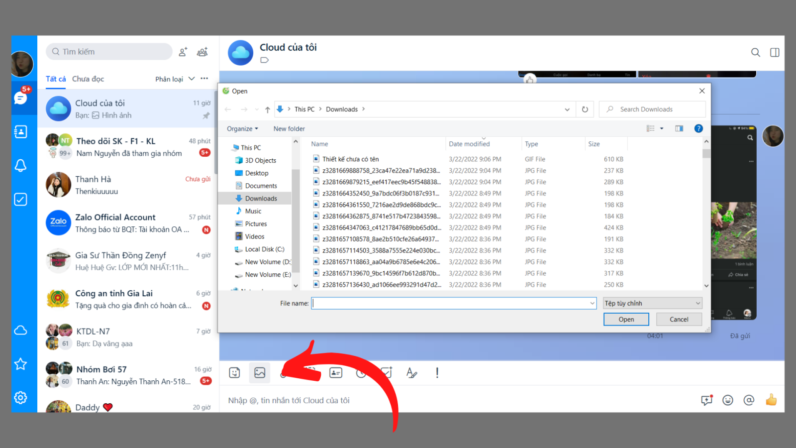chat zalo me trên điện thoại 255