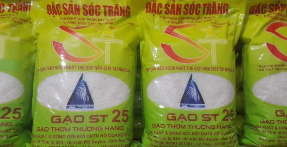 Dấu hiệu của gạo ST25 thật