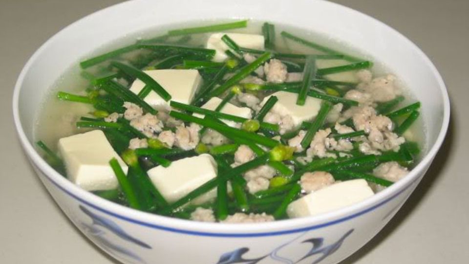 Canh hẹ thịt băm (3)