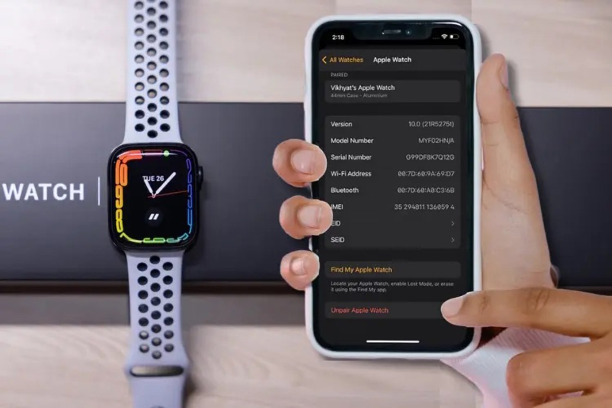 ngắt kết nối apple watch với iphone - hình 1