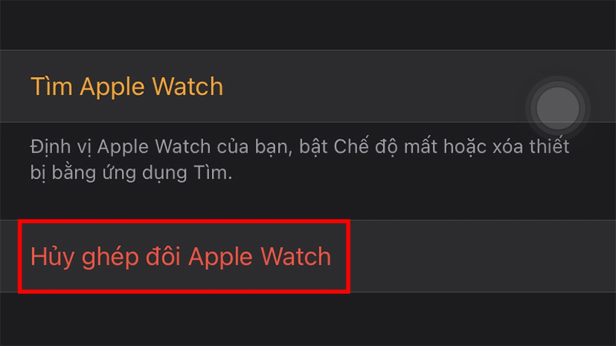 ngắt kết nối apple watch với iphone - hình 4