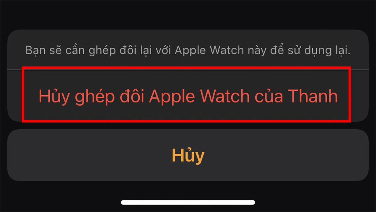 ngắt kết nối apple watch với iphone - hình 5